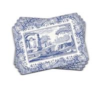 Tovagliette all'americana blu, in legno, blu e bianco, 40,1 x 29 x 0,58 cm