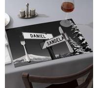 Tovagliette all'americana gialle Daniel e Sandela: A Winter Journey Dining Tovagliette Cucina & Biancheria da Tavola Western Tovaglia (4PCS)