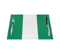 Tovagliette all'americana in tessuto con bandiera della Nigeria, 4 pezzi, per cucina, hotel, banchetto, decorazione domestica