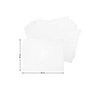 TOVAGLIETTE Americane 500 Pezzi 30x40 Usa e Getta in Carta Monouso Sottopiatti Rettangolari Goffrati Bianchi per GIORDANO Cart