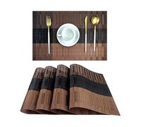 Tovagliette antiscivolo resistenti al calore, lavabili, isolanti, in vinile, per cucina e sala da pranzo