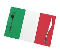 Tovagliette da tavola con bandiera dell'Italia (set di 6) 30,5 x 45,7 cm, adatte per feste, decorazioni per ristoranti, banchetti festivi.