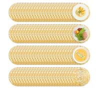 Tovagliette dorate, per sala da pranzo, matrimonio, 33 cm, in lamina d'oro, per matrimoni, compleanni, ristoranti, feste, riunioni, casa, cucina, vacanze