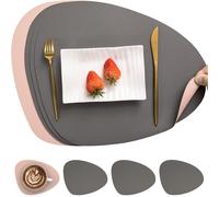 Tovagliette in Pelle e Sottobicchieri, Set Tovagliette Americana Plastica Lavabi