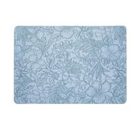 Tovagliette in pelle per tavolo da pranzo e tavolino da caffè, resistenti al calore e all'olio, idrorepellenti, in pelle artificiale, 43 x 30 cm, motivo antiscivolo (nero)