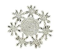 Tovagliette intrecciate, 33cm Flower Shaped Woven Placemats, Natural Placemats, Straw Braided Water Hyacinth Placemats