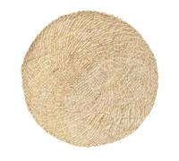 Tovagliette intrecciate, 38cm Round Boho Rattan Placemats Natural Hand-Woven Placemats Corn Husk Placemats