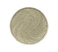 Tovagliette intrecciate, 38cm Round Woven Placemats, Boho Rattan Placemats Natural Hand-Woven Placemats(Natural1 38cm)