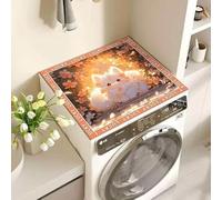 Tovagliette Lavabili Animali Floreali Copri Lavatrice Per Interno Per Top - Antiscivolo Tappetino Lavatrice - Tappeto Assorbente In Diatomee Per Tovagliette, Cucine, Bagni35*45Cm