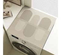 Tovagliette Lavabili Colore Beige Copri Lavatrice Per Interno Per Top - Antiscivolo Tappetino Lavatrice - Tappeto Assorbente In Diatomee Per Tovagliette, Cucine, Bagni35*45Cm