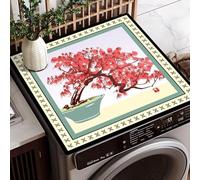 Tovagliette Lavabili Fiori Di Ciliegio Rosa Copri Lavatrice Per Interno Per Top - Antiscivolo Tappetino Lavatrice - Tappeto Assorbente In Diatomee Per Tovagliette, Cucine, Bagni35*45Cm
