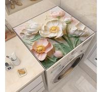 Tovagliette Lavabili Fiori Freschi Copri Lavatrice Per Interno Per Top - Antiscivolo Tappetino Lavatrice - Tappeto Assorbente In Diatomee Per Tovagliette, Cucine, Bagni35*45Cm