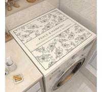 Tovagliette Lavabili Fiori Grigi Copri Lavatrice Per Interno Per Top - Antiscivolo Tappetino Lavatrice - Tappeto Assorbente In Diatomee Per Tovagliette, Cucine, Bagni35*45Cm
