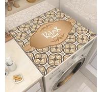 Tovagliette Lavabili Fiori Marroni Copri Lavatrice Per Interno Per Top - Antiscivolo Tappetino Lavatrice - Tappeto Assorbente In Diatomee Per Tovagliette, Cucine, Bagni35*45Cm