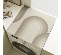 Tovagliette Lavabili Grigio Marrone Copri Lavatrice Per Interno Per Top - Antiscivolo Tappetino Lavatrice - Tappeto Assorbente In Diatomee Per Tovagliette, Cucine, Bagni35*45Cm