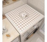 Tovagliette Lavabili Griglia Marrone Chiaro Copri Lavatrice Per Interno Per Top - Antiscivolo Tappetino Lavatrice - Tappeto Assorbente In Diatomee Per Tovagliette, Cucine, Bagni35*45Cm