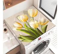 Tovagliette Lavabili Tulipani Gialli Copri Lavatrice Per Interno Per Top - Antiscivolo Tappetino Lavatrice - Tappeto Assorbente In Diatomee Per Tovagliette, Cucine, Bagni35*45Cm
