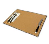 Tovagliette monouso di carta elegantissime KRAFT Marrone Brown | Confezioni da 500 fogli in 120 gr.mq. | Formato cm 30x40 | Ideali per catering, brunch, barbecue, feste. Riciclabili