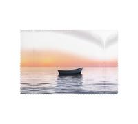 Tovagliette per tavolo da pranzo Set di 6 30,5 x 45,7 cm HHGFASD barca a vela sotto il sole al tramonto Modello per hotel Banchetto di famiglia