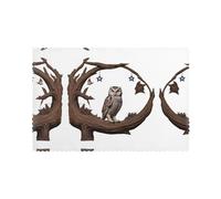 Tovagliette per tavolo da pranzo Set di 6 30,5 x 45,7 cm HHGFASD Owl sotto il cielo stellato Modello per hotel Banchetto di famiglia