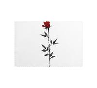 Tovagliette per tavolo da pranzo Set di 6 30,5 x 45,7 cm YTUOPWE Rose con spine Immagine per hotel e banchetti di famiglia