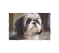 Tovagliette per tavolo da pranzo Set di 6 30,5 x 45,7 cm YTUOPWE Shih Tzu Dog Picture per hotel Family Banquet