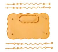Tovagliette riutilizzabili in silicone per uso alimentare Tovagliette per bambini Tovagliette da pranzo per bambini Piatto per l'alimentazione del bambino con cinturino Tappetino da pranzo in silicone