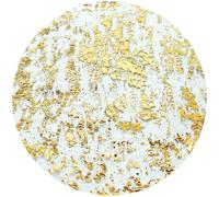 Tovagliette Rotonde Oro, 12 Pezzi Tovagliette Colazione Sottopiatti Rotondi Rete Placemats, Tappetini da Pranzo in Lamina d'oro, Decorazione per Tavolo da Pranzo, Cucina, Ristorante, Matrimoni, Festa