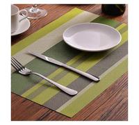 Tovagliette Tovaglietta americana a righe, impermeabile, for tavolo da pranzo, sottobicchieri, decorazioni for la casa, 45x30 cm(Style 2,6pcs)