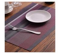 Tovagliette Tovaglietta americana a righe, impermeabile, for tavolo da pranzo, sottobicchieri, decorazioni for la casa, 45x30 cm(Style 4,2pcs)