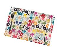 Tovagliette Tovagliette Set di 6 tovagliette con impronta mano, lavabili for la decorazione del tavolo da pranzo della cucina