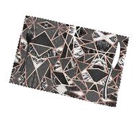 Tovagliette Tovagliette Set di 6 tovagliette in marmo oro rosa, lavabili for la decorazione del tavolo da pranzo della cucina