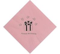 Tovaglioli, 3 veli, Happy Birthday 15-pack SG28611 (taglia unica) (Rosa)