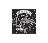 Tovaglioli - AMSCAN - Ã il tuo compleanno - 33 x 33 cm - 36 pezzi - Bianco