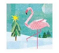Tovaglioli carta Winter flamingo 33 x 33 cm. 20 u.
