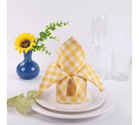 Tovaglioli casual retrò a quadri, riutilizzabili, lavabili, assorbenti e delicati sulla pelle, adatti per feste, picnic, hotel, banchetti, salotto, sala da pranzo, decorazione domestica quotidiana, di