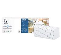 Tovaglioli da bar per dispenser Papernet 32x22 cm piega 1/4 - 2 veli bianco 5 fascette da 110 pz - 416182