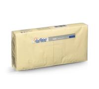Tovaglioli da cocktail in carta di pura cellulosa 2 veli 25x25 crema