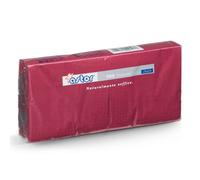 Tovaglioli da cocktail in carta di pura cellulosa 2 veli 25x25 rosso bordeaux