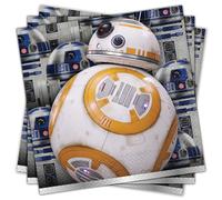 Tovaglioli da pranzo classici multicolore di Star Wars (16 pezzi) - Materiale iconico ed ecologico, perfetto per ogni incontro galattico