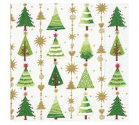 Tovaglioli da pranzo Paper+Design con albero di Natale a 3 veli, ecologici
