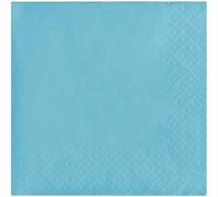 Tovaglioli di carta a 3 veli, colore blu pastello (confezione da 50)