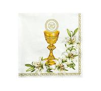 Tovaglioli di carta decorazione giglio bianco, per festa