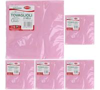 Tovaglioli di Carta Monouso, 50 pezzi, Formato 33x33, NERO (Confezione da 5)