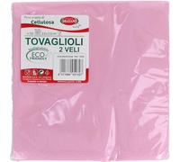 Tovaglioli di Carta Monouso, 50 pezzi, Formato 33x33, ROSA