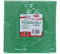 Tovaglioli di Carta Monouso, 50 pezzi, Formato 33x33, VERDE