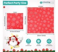 Tovaglioli Di Natale 33Cm 2-Ply Serviette 20-100x Carta Riciclabile Per Feste