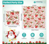 Tovaglioli Di Natale 33Cm 2-Ply Serviette 20-100x Carta Riciclabile Per Feste