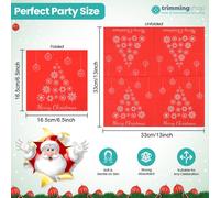 Tovaglioli Di Natale 33Cm 2-Ply Serviette 20-100x Carta Riciclabile Per Feste