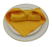 Tovaglioli di Stoffa Raso, Confezione da 60 tovaglioli quadrati 30x30 cm in raso for la decorazione della festa nuziale Ristorante 12 "Asciugamani da tè in stoffa Tovagliolo for caffè/torta(Gold)